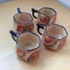 Set of 4 Henriot Quimper cups