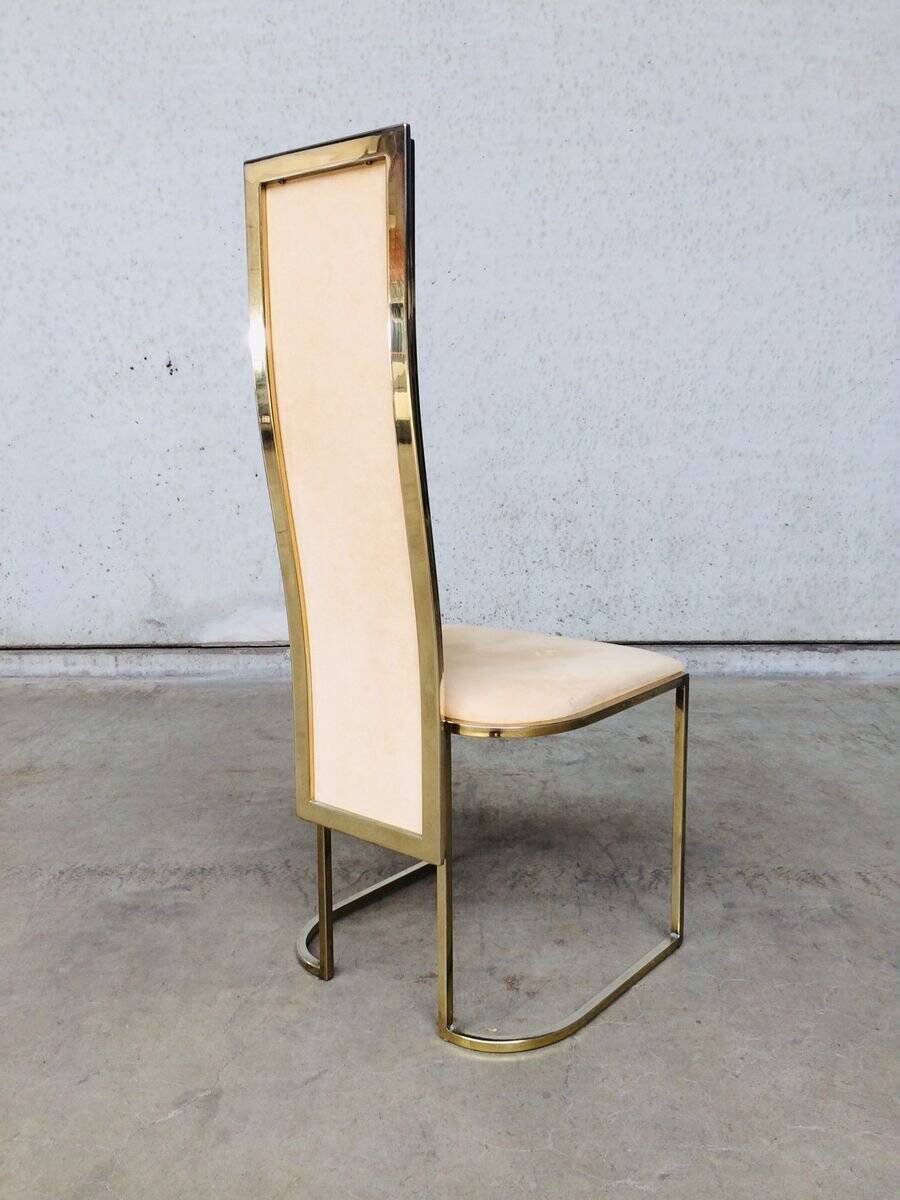 Hollywood Regency dining chairs from Belgo Chrom, 1970s, set of 8.