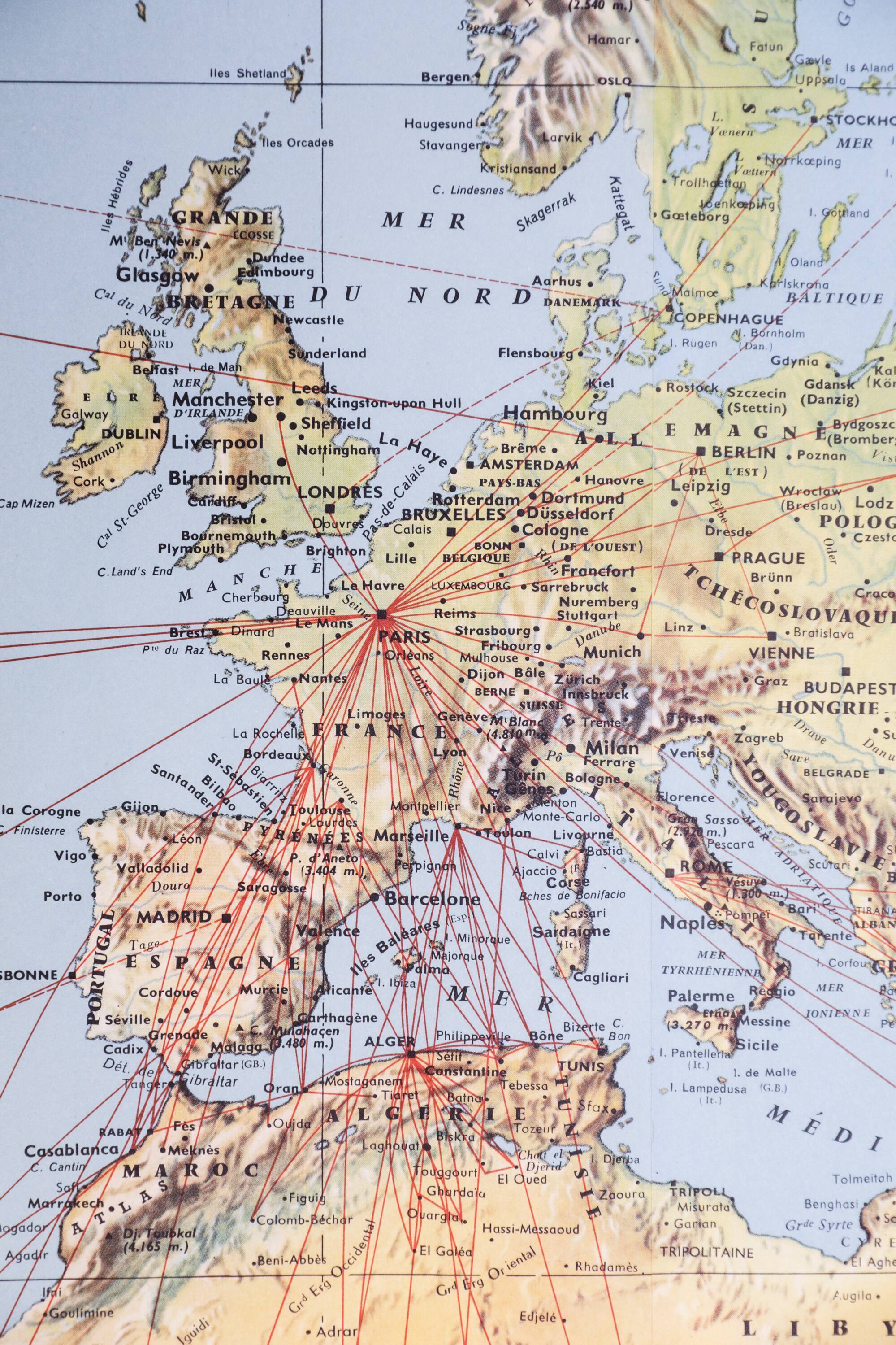 Air France world map