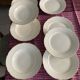 Flat and deep plates (set) cream white with gold rim Villeroy & Boch