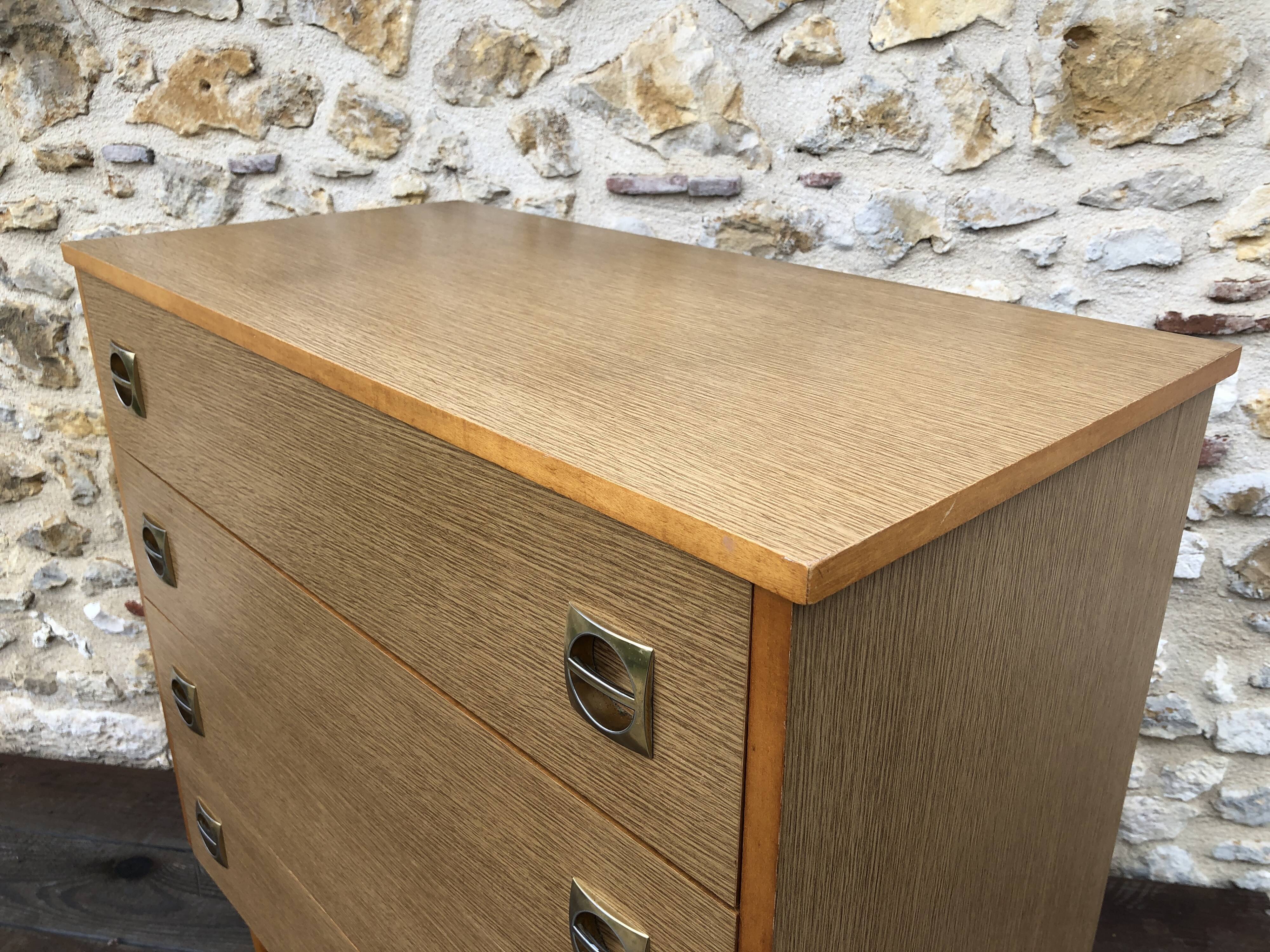 Vintage dresesr 4 drawers 60/70