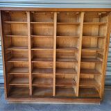 Authentique grand meuble rangement classeur Vintage en bois massif