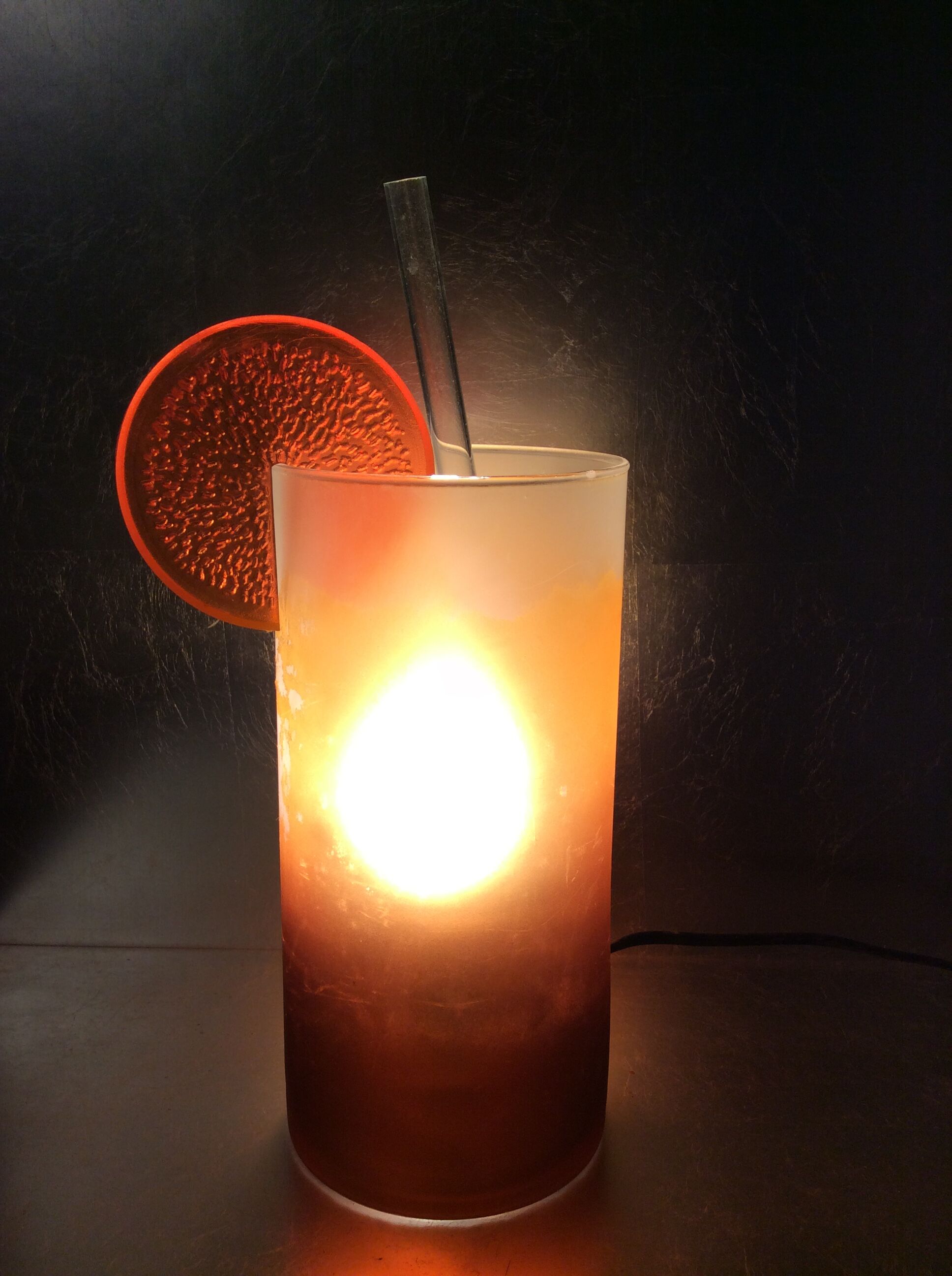 Vintage cocktail lamp from the 80s