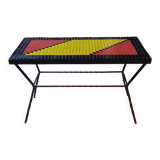 Metal coffee table and tiles year 50