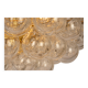 Extra-large glass Tulip chandelier by Kaiser, Germany, 1960s.