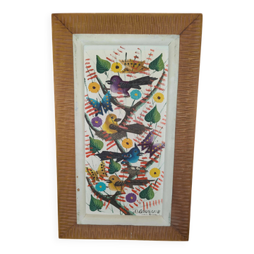 Table of Birds by the painter Decourcelle Gourgue