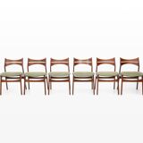 Vintage Dining Chairs by Erik Buch for Christian Christensen Møbelfabrik, 1960s, Set of 6