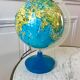 Globe terrestre lumineux années 70
