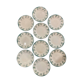 Lot 10 plates Digoin Sarreguemines model Avila
