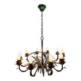 10-light leaf chandelier