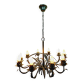 10-light leaf chandelier