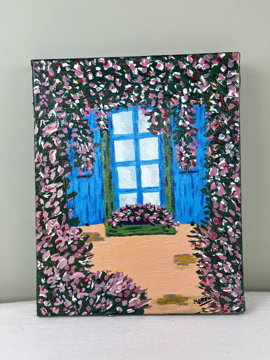 Colored oil painting