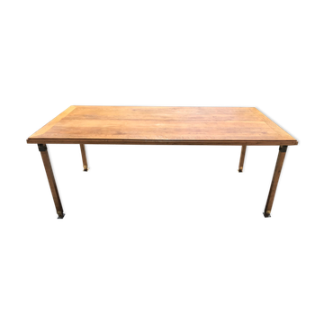 Table de ferme en chêne massif pliable