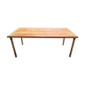 Collapsible solid oak farm table