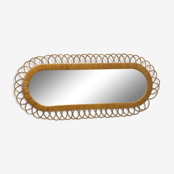 Horizontal and vertical oval rotion mirror