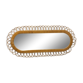 Horizontal and vertical oval rotion mirror
