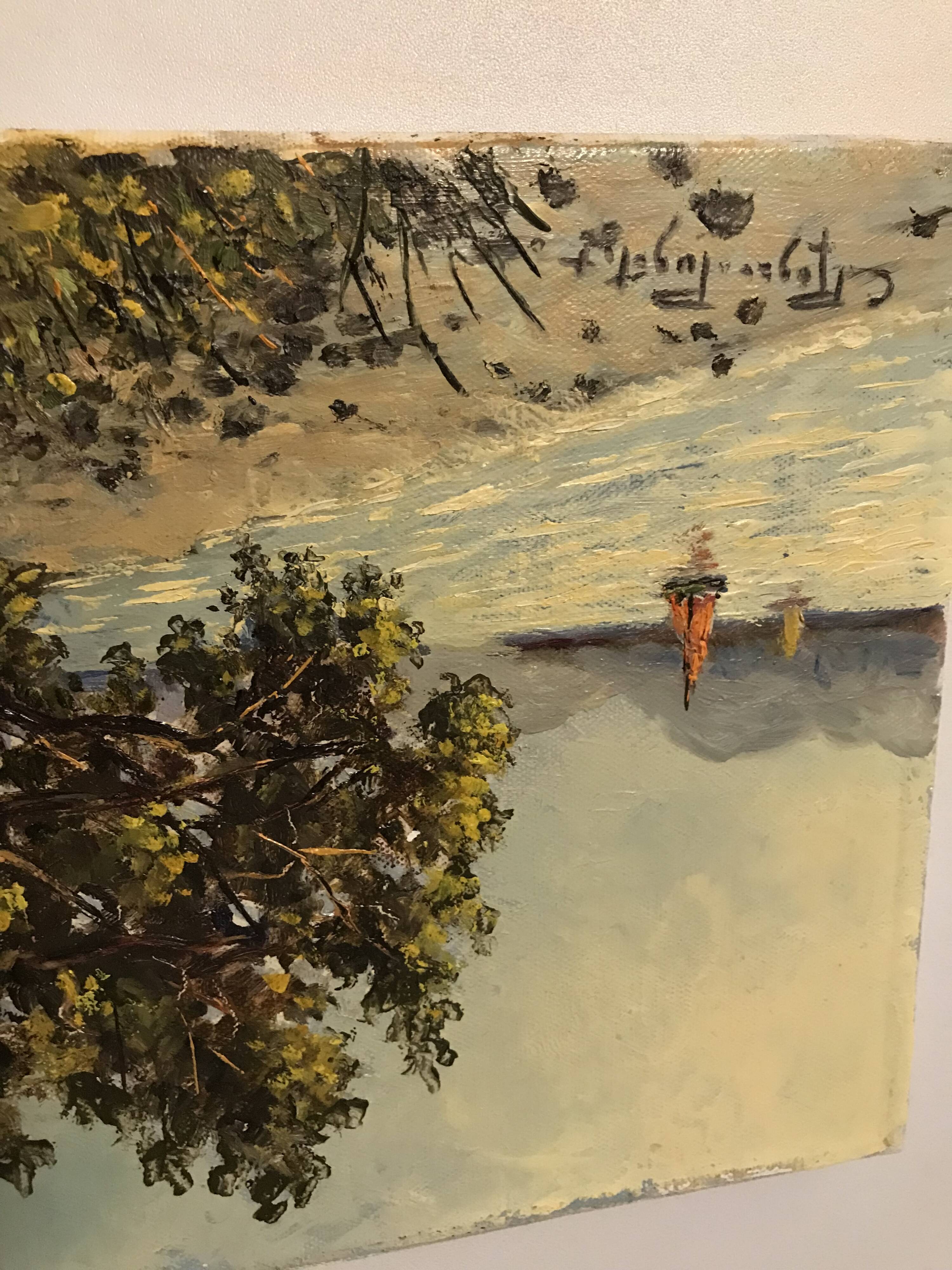 Peinture Huile sur toile- Marine par Claude Roger Puget (1911-2002)