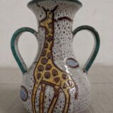 Zoomorphic ceramic vase Vallauris 50s