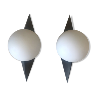 Set of wall sconce Arlus 1960