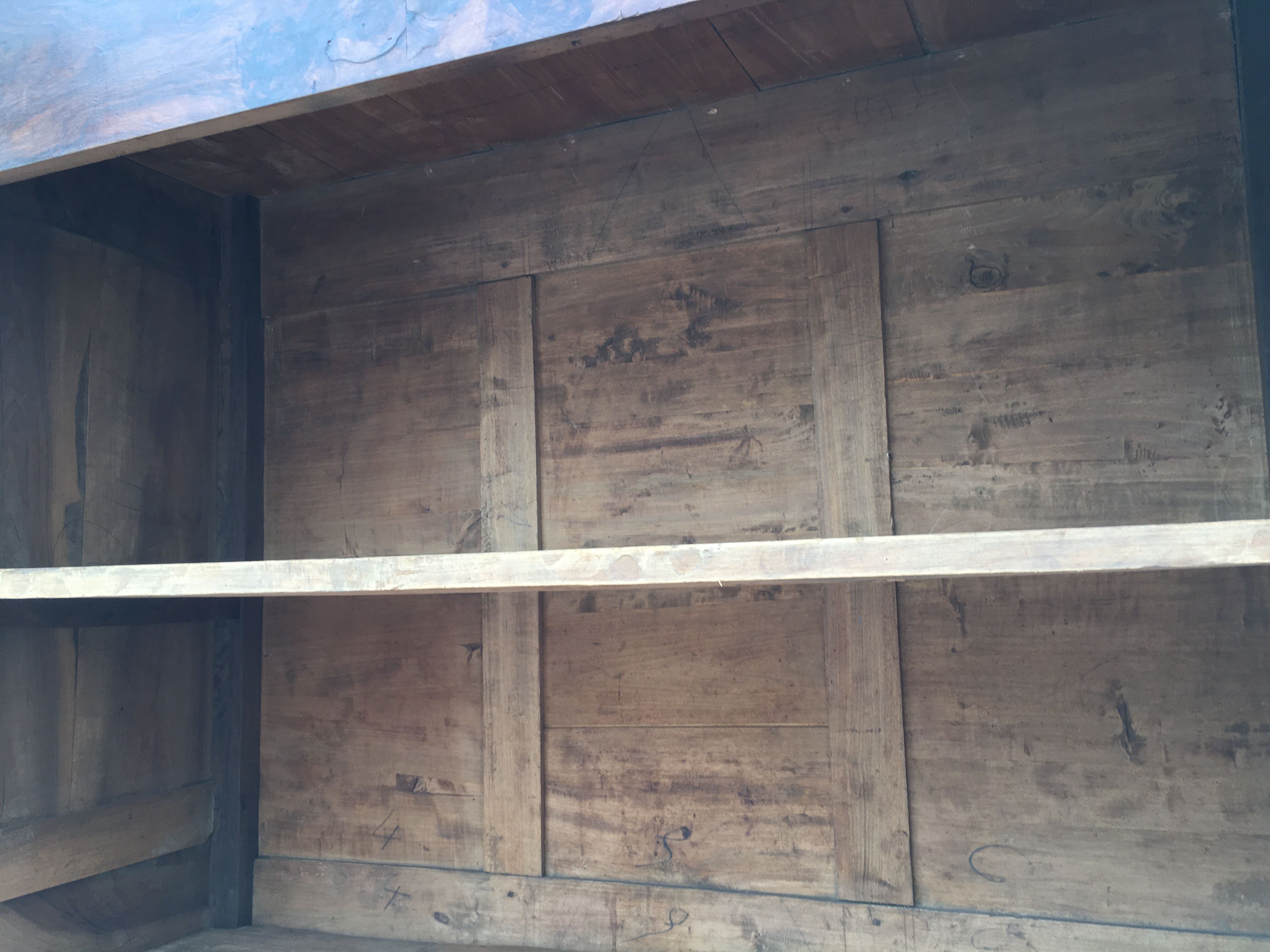 Wardrobe Louis XV Poitou from XIXth in walnut