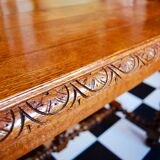Rectangular oak table