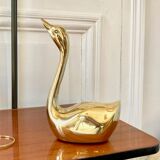 Brass swan 22 cm