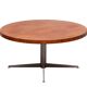 Table basse ronde en teck Ilse Mōbel, années 1960, Allemagne