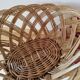 Oval woven rattan basket