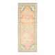 Vintage Turkish Hand-Knotted Wool Cotton Orange Runner Rug  118x304