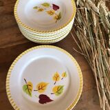 Digoin Alouette Plates
