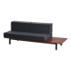 Cansado bench in mahogany by Charlotte Perriand, circa 1962.