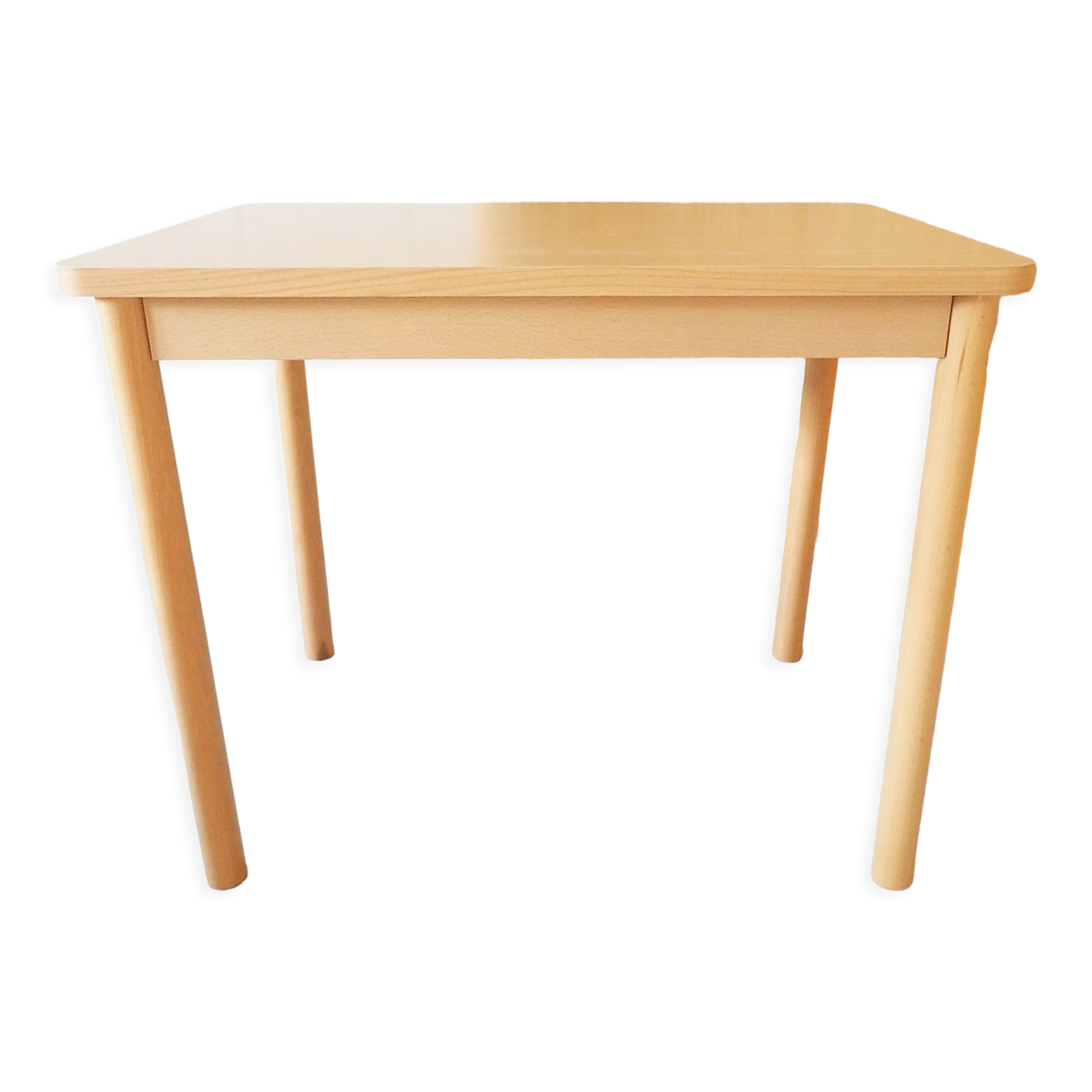 Table de cuisine en bois des années 1980