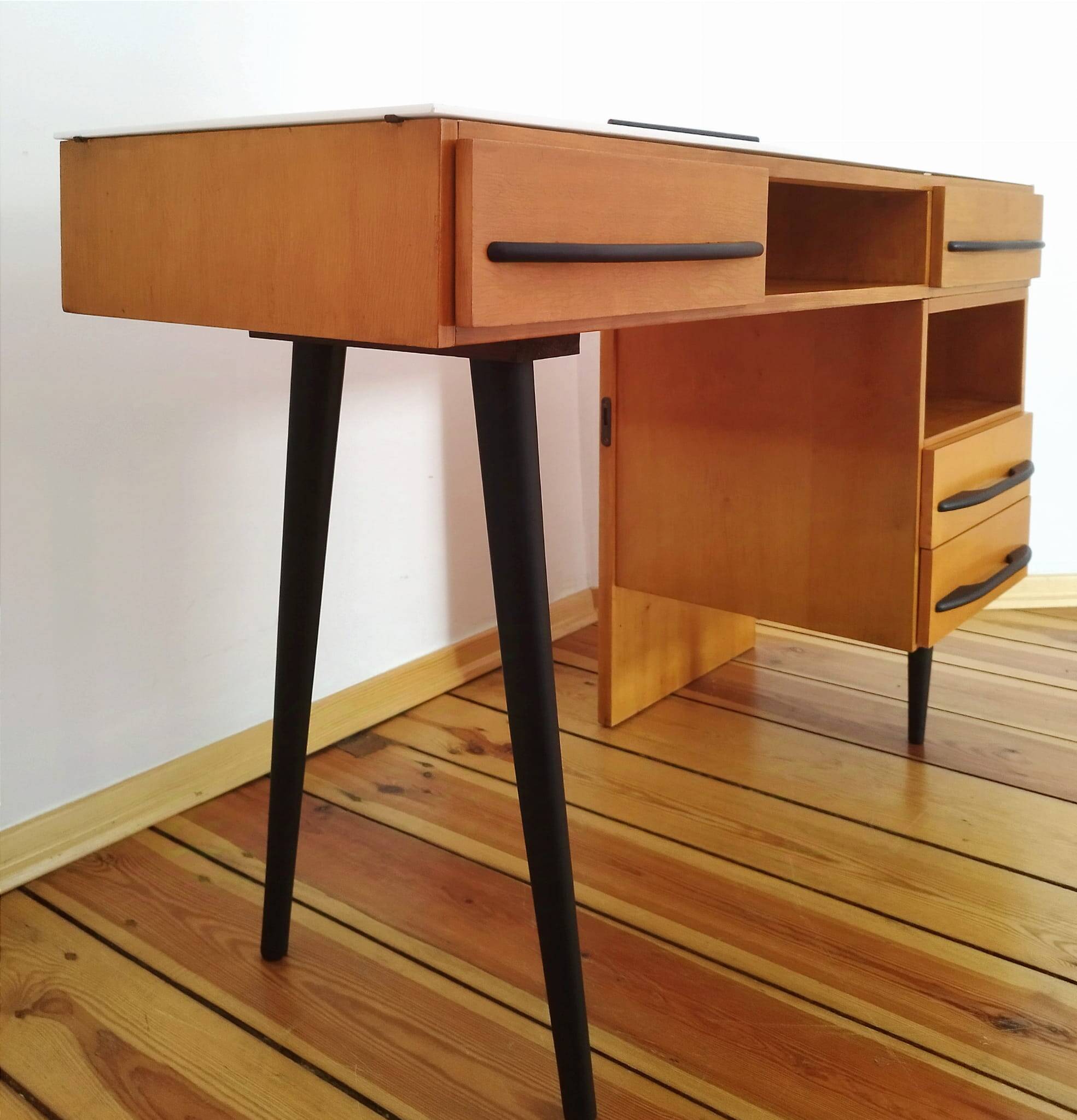 Desk by M. Pozar for Up Závody, Czechoslovakia, 1960s, Set of 2