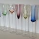 Set de 6 flûtes à champagne couleurs et formes différentes