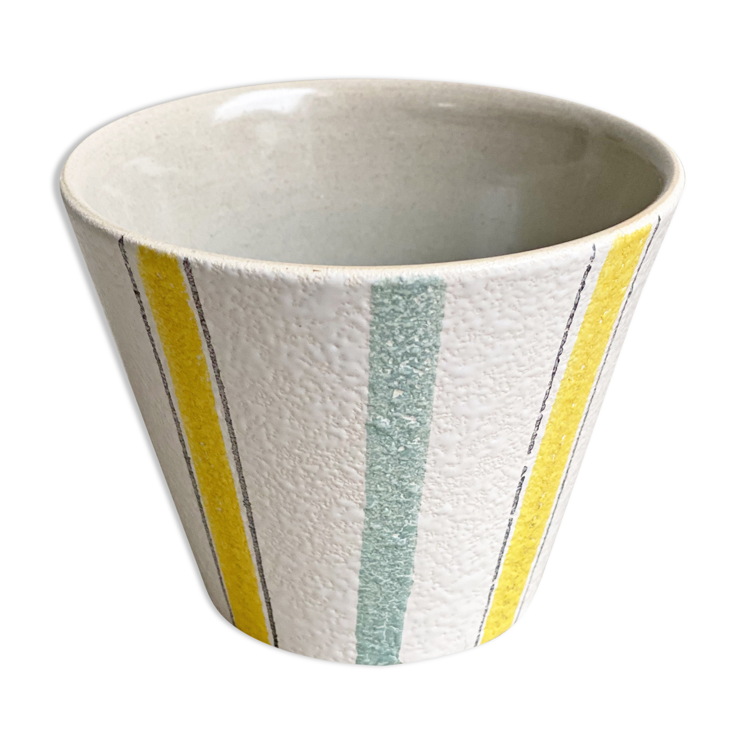 Mid century ceramic planter by Adco, vintage, 1950s flower pot