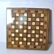 Jeu d'échecs de dames et de backgammon en marqueterie