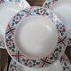 4 antique deep plates from Sarreguemines