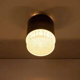 Vintage glass ceiling lamp from the 1960s.