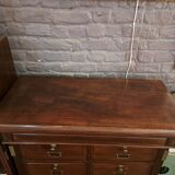 Mahogany notary cabinet with flaps