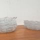 Vintage Swedish glass plates Eden by Lars Hellsten for Orrefors, 1970s, set of 13.