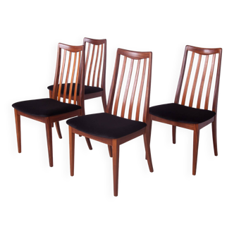 Chaises de salle à manger en teck du milieu du siècle par Leslie Dandy pour G-Plan, années 1960, lot de 4