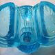Beautiful Art Deco salt shaker in vallérysthal blue glass: A POOL