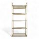 Artelano shelf in metal and smoked glass