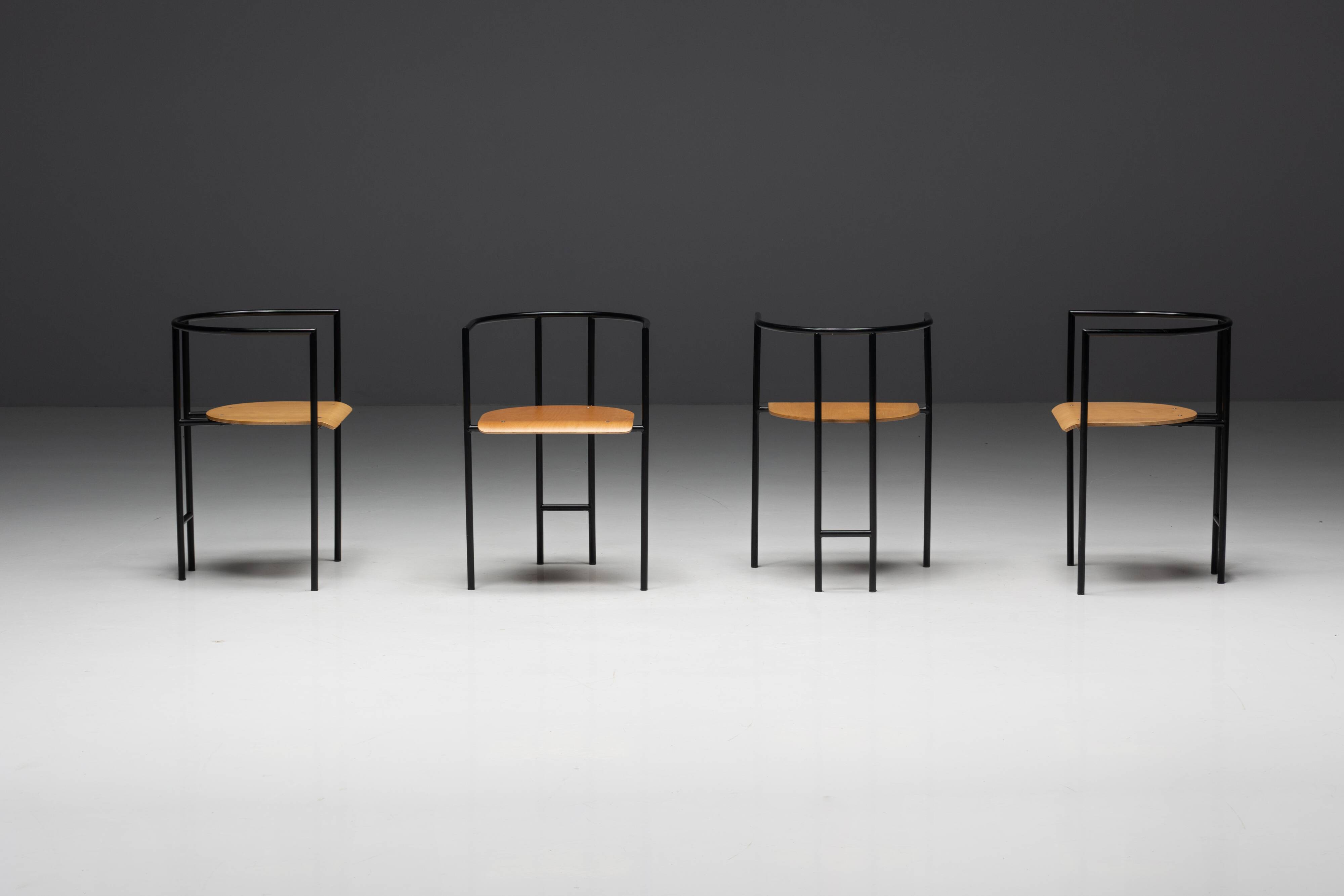 Postmodern "Tokyo" Armchairs by Rodney Kinsman for Bieffeplast, Italy, 1980s