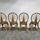 Vintage bamboo dining chairs, 1960s