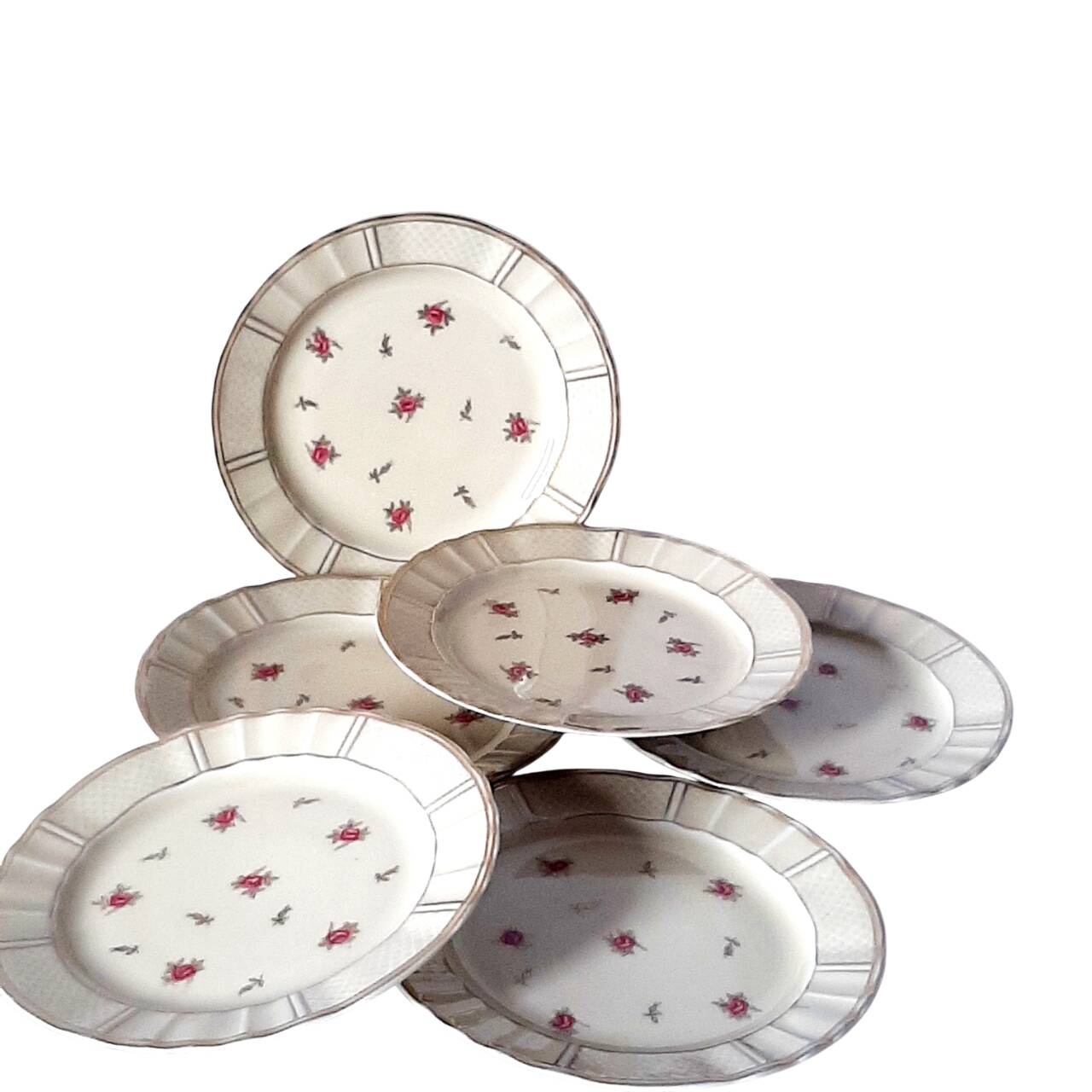 Vintage Bernardaud Limoges porcelain dessert plates
