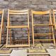 Set of 4 vintage mismatched folding chairs