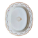 Oval and hollow dish from the East India Company in porcelain, 18th century.