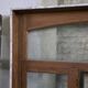 4 old solid oak windows from the early 20th century
