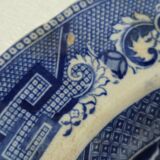 Oval dish, Chinese decoration, French porcelain, 19th century.